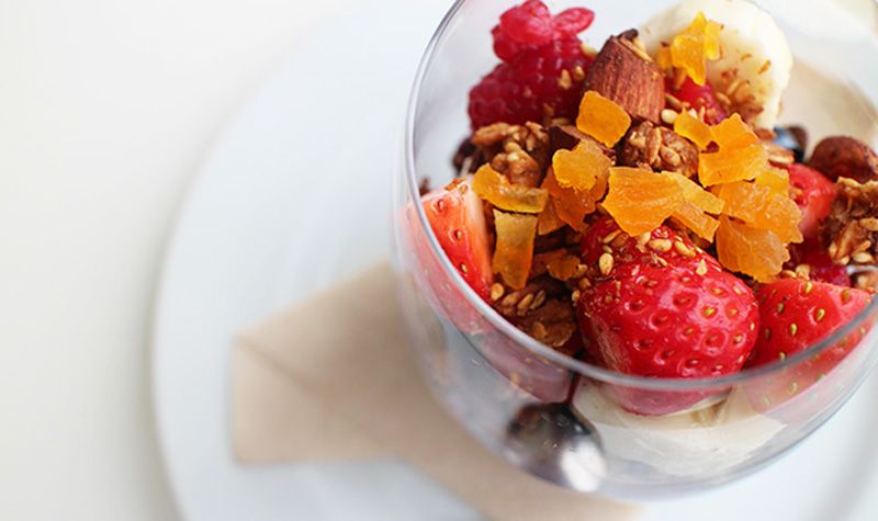 亜麻仁とベリーの朝食ボウルのレシピ