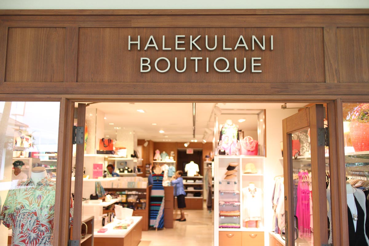 Appearance of Halekulani boutique